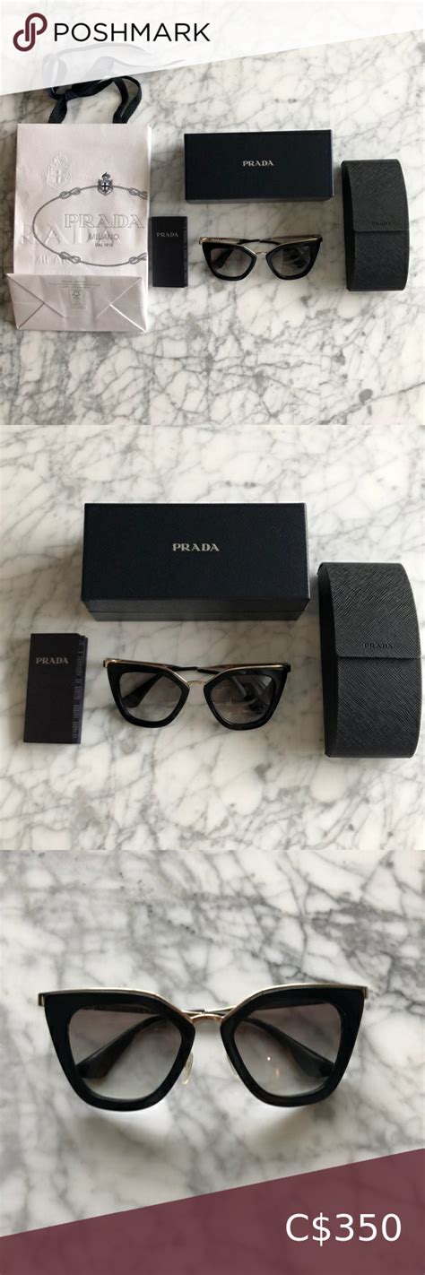 prada sunglasses pr53ss|Prada PR53SS CATWALK Cateye Sunglasses For Women.